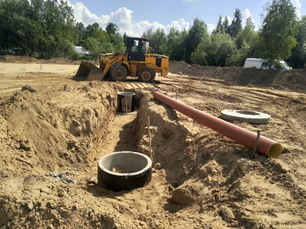 монтаж ливневой канализации